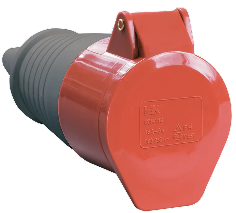 Розетка IEK PSR22-032-5 225 переносная 3Р+РЕ+N 32А 380В IP44