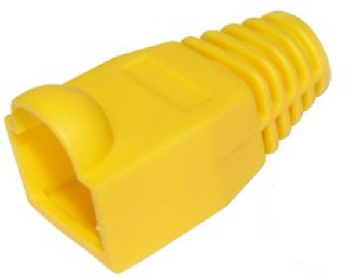 Колпачок на коннектор LAZSO APC1Y(100) Резиновый  ЖЁЛТЫЙ для разъема RJ45, 100шт.