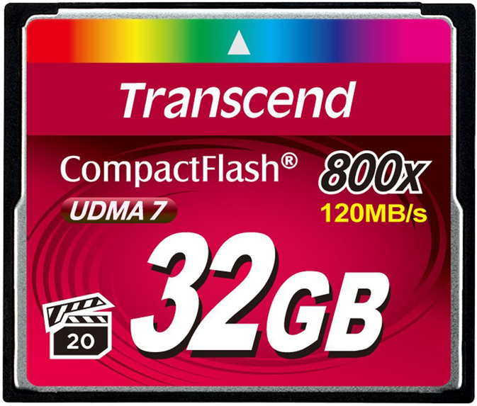 Compact Flash (CF) Карта памяти 32GB Transcend TS32GCF800