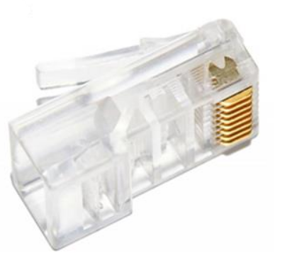 Штекер LAZSO APJ11  RJ45 (8P8C) для кабеля CAT5e, 1шт.