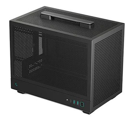 Корпуса DeepCool  Xcom-Shop Корпус mini-ITX Deepcool CH160 MESH без БП, боковая панель из закалённого стекла, 2*USB 3.0, USB Type-C