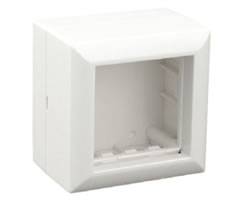 Коробка Ecoplast 72914 SM45 для открытой проводки на 1 пост 45х45 мм