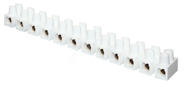 Колодка EKF plc-KK-10-10-ps-w клеммная 10мм 10А полистирол бел. (уп.10шт)