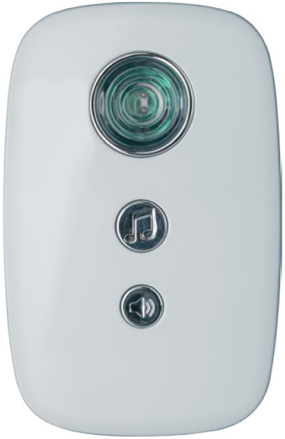 Звонок дверной Navigator NDB-D-AC02-1V1-WH 29 мелодий, питание 230В, 50 Гц (кнопка пост. с батарейкой 1x23А 12В), IP20/IP54, белый (61270)