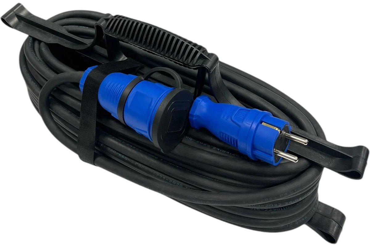 Удлинитель силовой iTOK i-CONNECT-COLOR-SUR-KG-325-1-44-15-BLUE тип SUR серии iCONNECT COLOR на рамке с заземлением КГтп-ХЛ 3х2,5 мм 1 гнездо IP44 ГОС