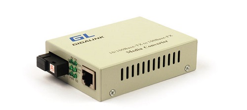 Медиа-конвертер GIGALINK GL-MC-UTPF-SC1F-18SM-1310-N из UTP, 100Мбит/c в WDM, без LFP, SM, SC, Tx:1310/Rx:1550, 18 дБ (до 20 км)