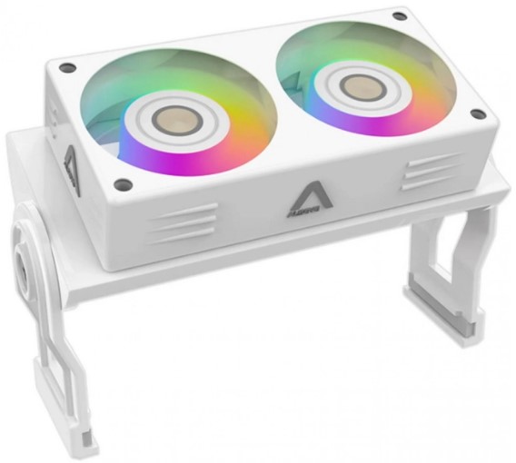 Система охлаждения ALSEYE C-RAM-W ARGB для полноразмерных модулей памяти DDR3/DDR4/DDR5, Hydraulic, 1000-3000rpm, 16CFM, 18.4dBA, PWM, White