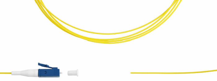Пигтейл TELCORD ШОС-0.9-PT-LC/U-SM-1.5м-LSZH-YL LC/UPC, SM(G.652.D), 0.9мм, LSZH, 1.5м