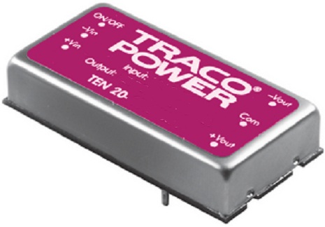 Преобразователь DC-DC модульный TRACO POWER TEN 20-2411 Монтаж: на плату, 2x1 inch; P вых: 20 Вт; #: 1; U вх: 18...36 В; Выход: 5 В; Возможности: дист