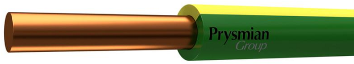 Провод РЭК-Prysmian 0601060301 ПуВнг(А)-LS 1х4 ГОСТ зелено-желтый, 200м