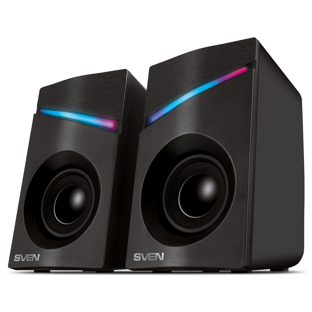 Компьютерная акустика 2.0 Sven 305 SV-021665 черная (6 Вт, питание USB, подсветка)