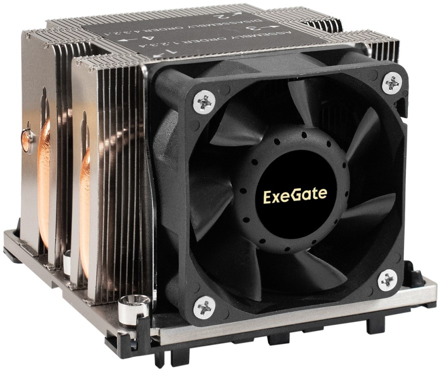Кулер Exegate ESNK-P0068AP4.PWM.2U.3647.Cu EX298970RUS LGA3647 (TDP 205W, 2100-6800rpm, 52dBa)