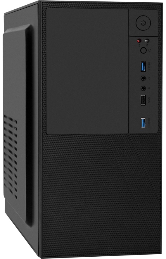 Корпус mATX Exegate BAA-308U2 EX297994RUS без БП, 2*USB 3.0, черный