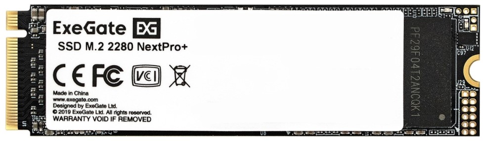 SSD ExeGate  Xcom-Shop Накопитель SSD M.2 2280 Exegate NextPro+ KC2000TP1TB EX295281RUS 1TB, 1800/1400MB/s, TBW 320, MTBF 2M