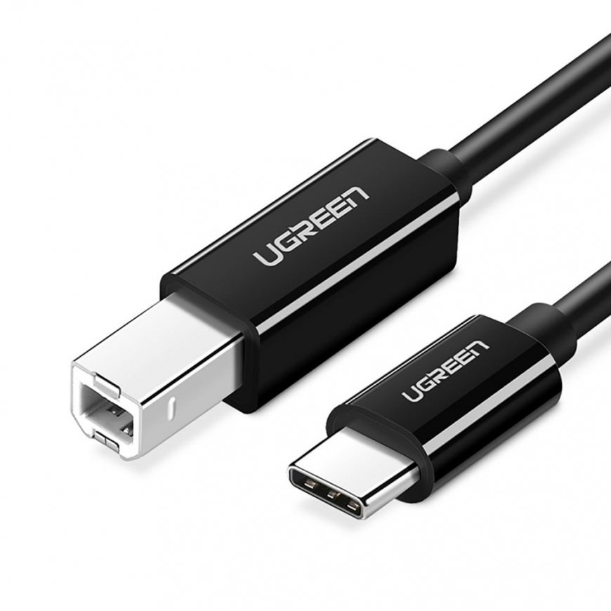 Кабель интерфейсный UGREEN US370 USB-C to USB-A, длина: 1м, цвет: черный