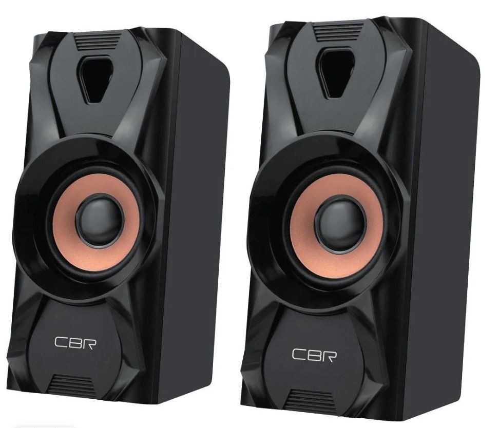 Компьютерная акустика 2.0 CBR CMS 720 питание USB, 2х3 Вт (6 Вт RMS), материал корпуса пластик, 3.5 мм линейный стереовход, цвет чёрный