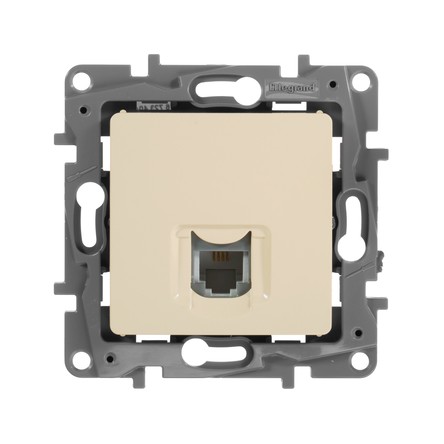 Телефонная розетка Legrand 672340 Etika - RJ11, слоновая кость