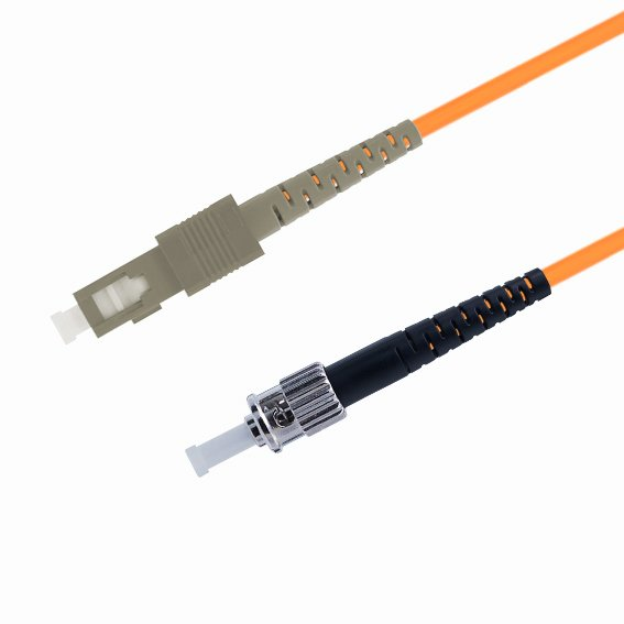 Патч-корд волоконно-оптический TELCORD ШОС-3.0-SC/U-ST/U-MM50-3м-LSZH-OR simplex SC/UPC-ST/UPC, MM 50/125 (OM2), 3.0 мм, LSZH, 3м