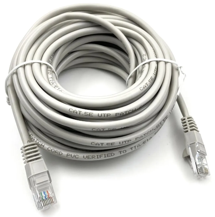 Кабель патч-корд U/UTP 5e кат. 15м Buro UTP-5E-15M-G-LSZH 4 пары серый RJ-45 (m)-RJ-45 (m) (2053020)