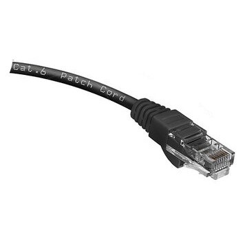 Кабель патч-корд U/UTP 6 кат. 0.5м Cabeus PC-UTP-RJ45-Cat.6-0.5m-BK-LSZH 2xRJ45/8p8c, неэкранированный, черный, LSZH, 0.5м
