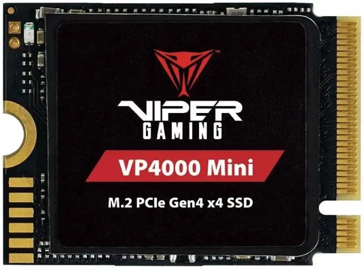 Накопитель SSD M.2 2230 Patriot Memory VP4000M500GM23 VP4000 Mini 512GB PCIe Gen4 x4 NVMe 1.4 4700/1700MB/s