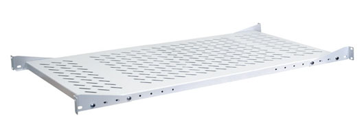 Полка для тяжелого оборудования TLK TLK-SHFC-860F-GY 19, Ш437хГ860мм, для шкафа и стойки глубиной 1000мм, серая