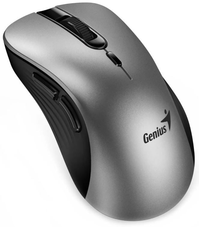 Мышь Wireless Genius Ergo 8100S AI 31030040404 2,4 ГГц, 800-1600dpi, 6 кнопок, silver grey