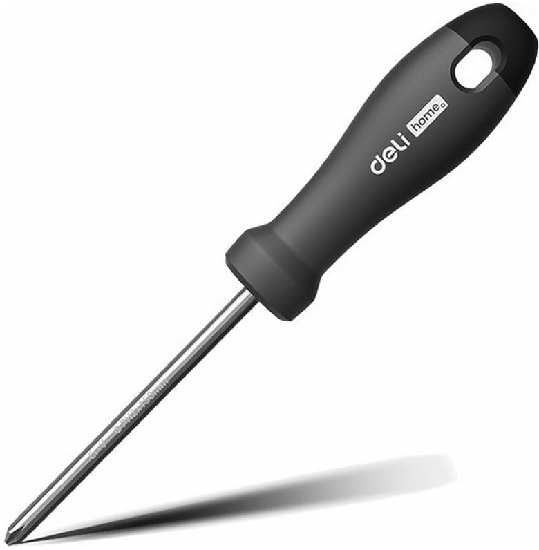 Отвертка Deli HT1206 крестовая Home Series Black PH2x150мм