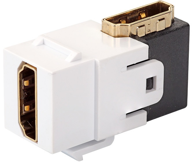 Модуль Eurolan 16B-HD-04WT HDMI keystone 90 градусов, белый