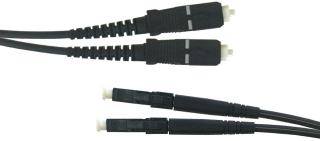 Патч-корд волоконно-оптический Vimcom DPC-MM50-3.0-LC-SC-5-BK LC-SC duplex 50/125 5m black