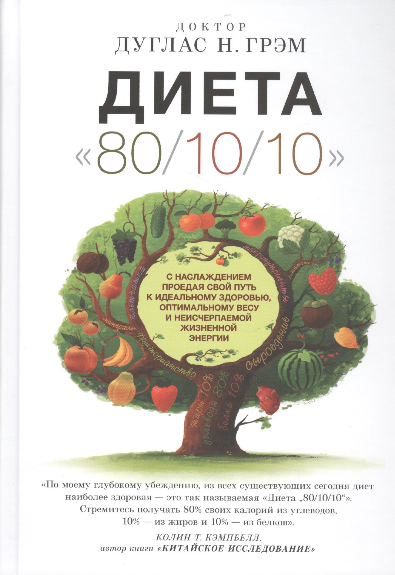 Коррекция фигуры. Диеты  Читай-город Диета 80/10/10 : с наслаждением проедая свой путь к идеальному здоровью, оптимальному весу и неисчерпаемой жизненной энергии
