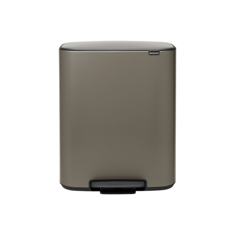 Мусорный бак 60 л Brabantia Pedal Bin Bo платиновый