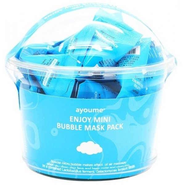пузырьковая маска для лица ayoume enjoy mini bubble mask pack