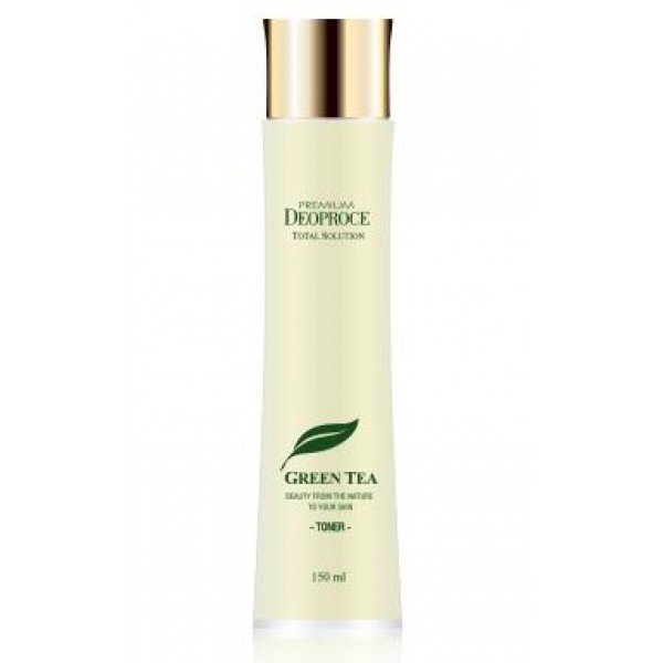 тонер на основе зеленого чая deoproce premium green tea total solution toner