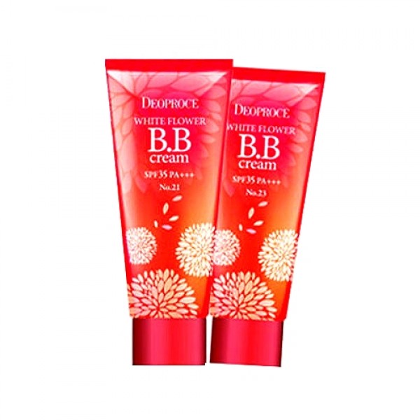 крем бб deoproce white flower bb cream spf35 pa+++