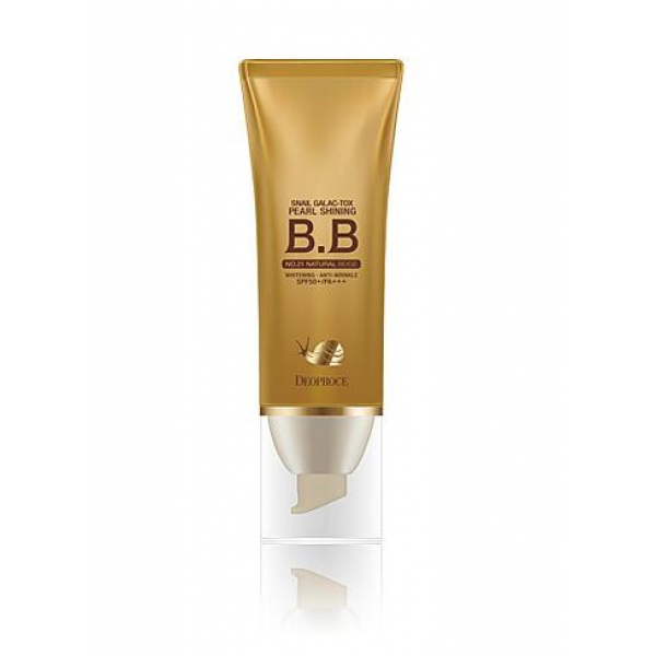 крем бб сияющий с муцином улитки deoproce snail galac pearl shining bb
