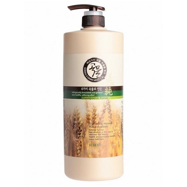 Для всех типов волос  Cosmasi шампунь-бальзам для волос enough 8 grains mixed hair shampoo and rinse