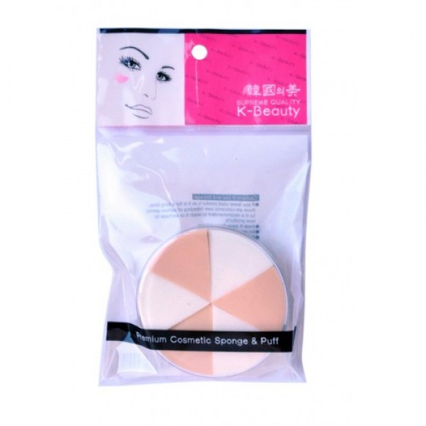 спонж косметический в кейсе, двухцветный k-beauty k-beauty premium cosmetic sponge case