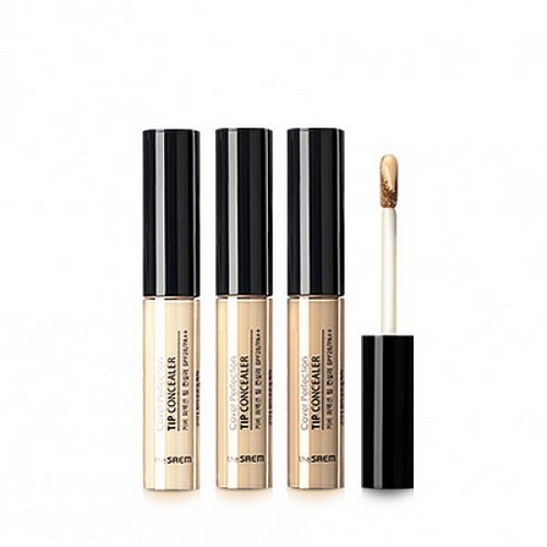 консилер для маскировки недостатков кожи the saem cover perfection tip concealer
