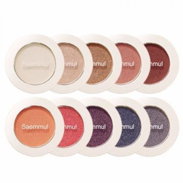 тени для век мерцающие the saem saemmul single shadow shimmer