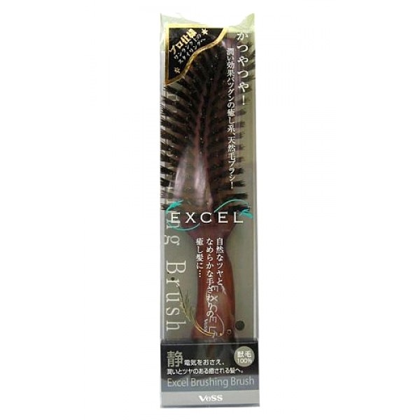 Расчески  Cosmasi щетка с натуральной щетиной и нейлоном vess excel mix brushing brush