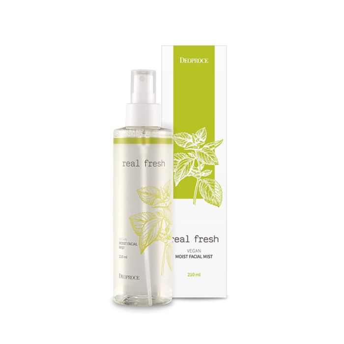 увлажняющий мист с растительными экстрактами deoproce real fresh vegan moist facial mist