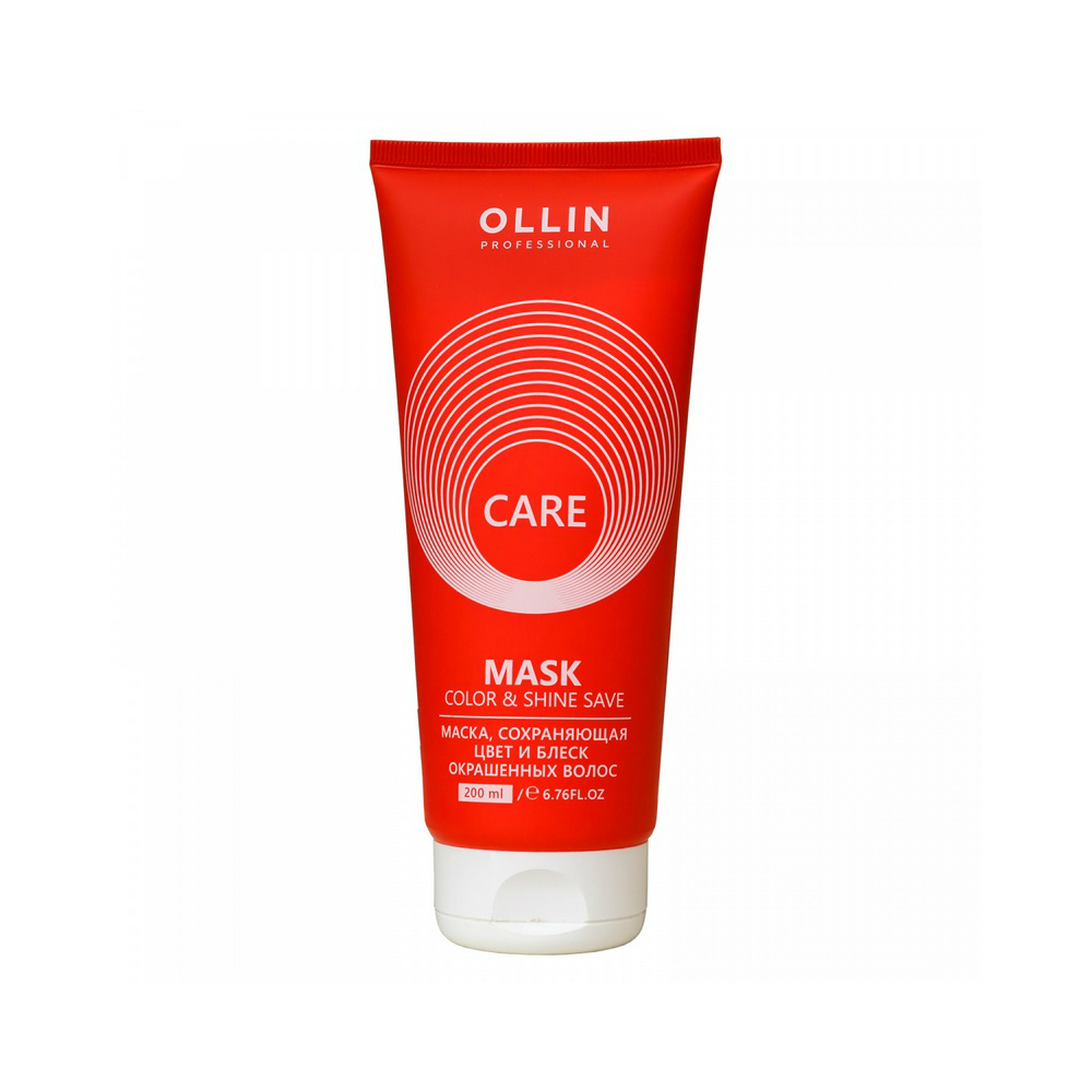 УХОД ЗА ВОЛОСАМИ  COSSALE Ollin Care Color&Shine Save - Оллин Кэйр Маска, сохраняющая цвет и блеск окрашенных волос, 200 мл -