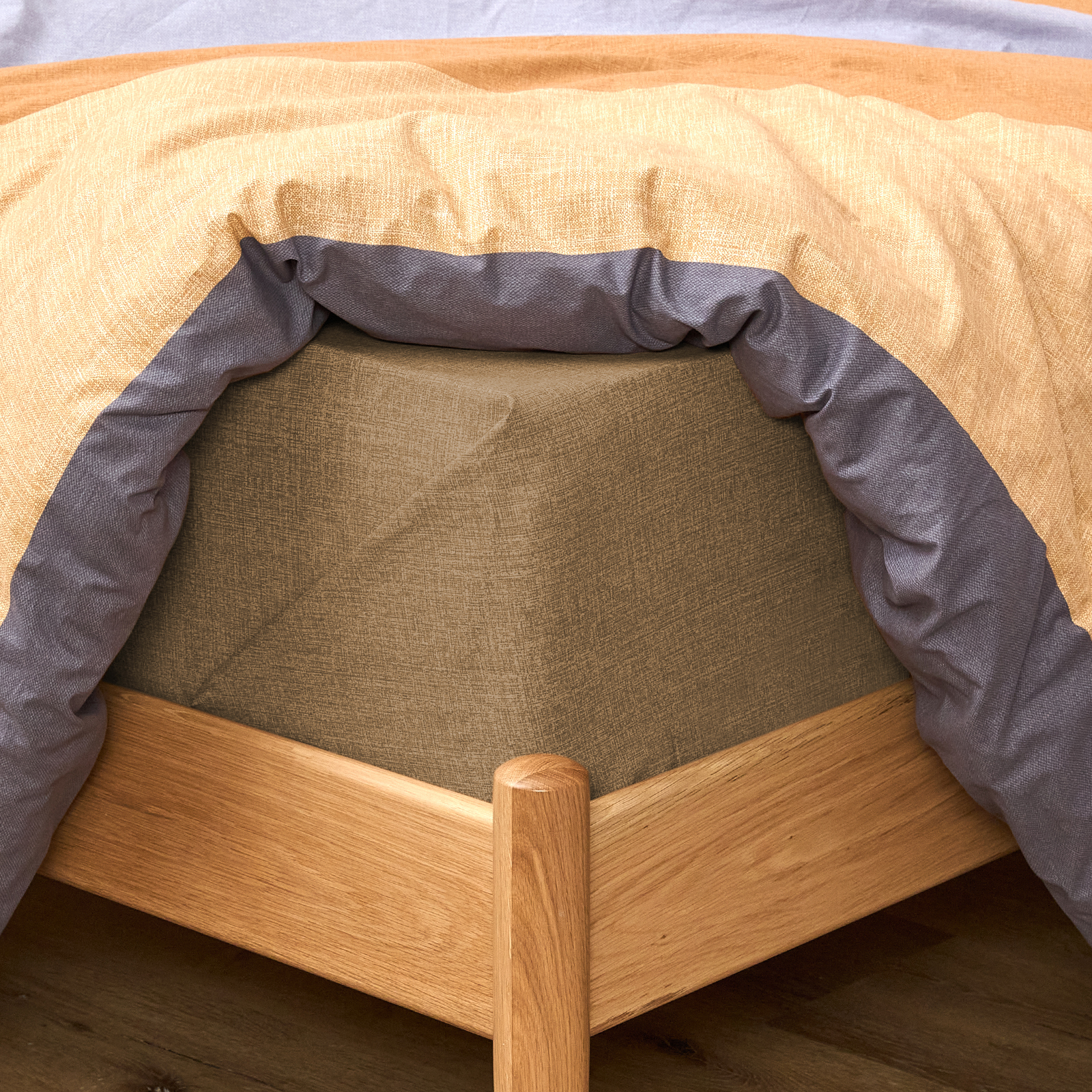   Cozy Home Простыня Tessitura, коричневая