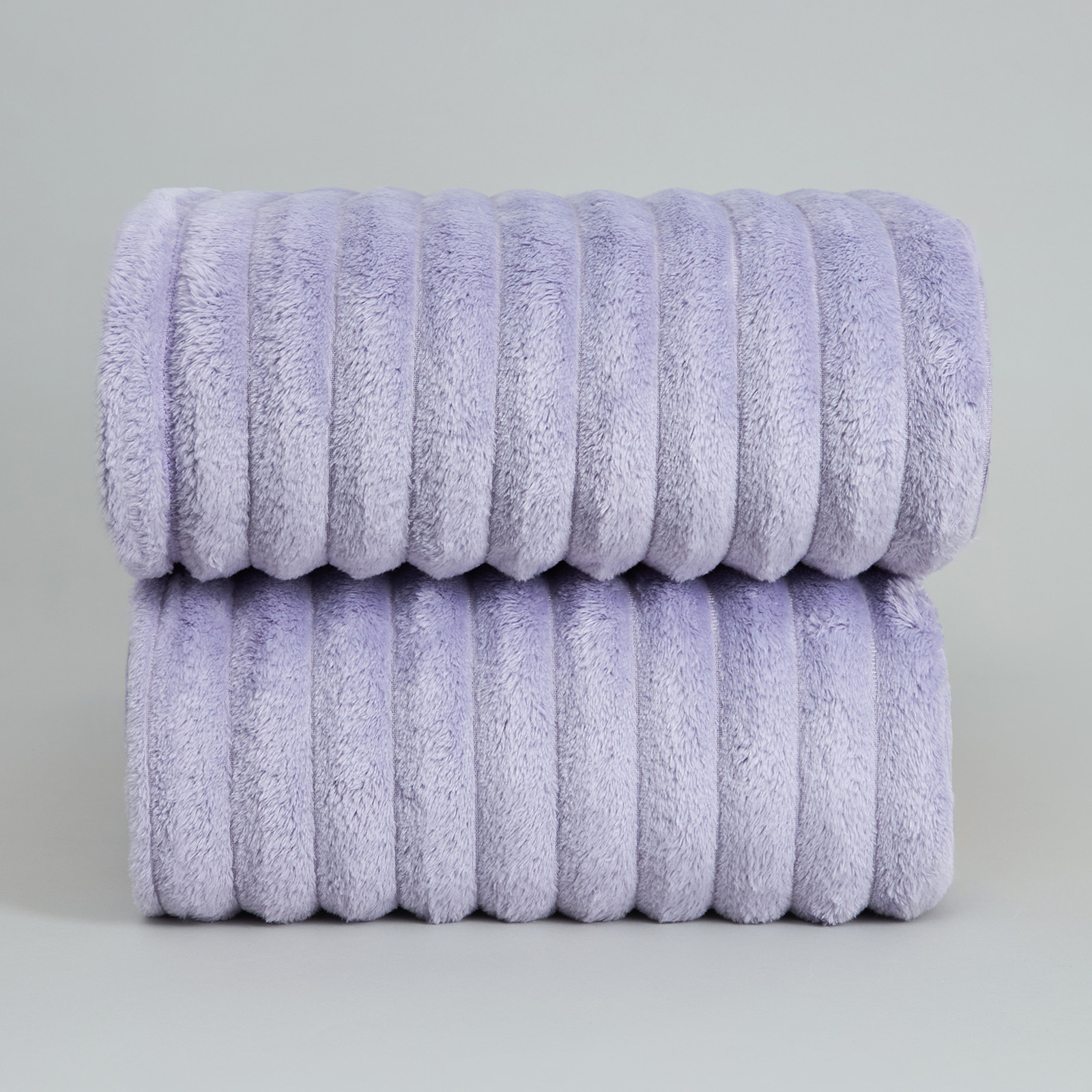  Плед Soft strip, сирень