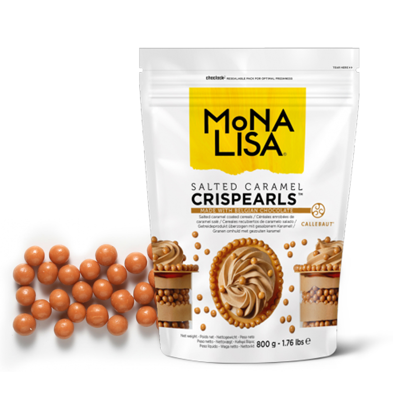 Шоколадные украшения Callebaut Crispearls драже соленая карамель (CHF-CC-CCRISEO-02B), 0,8 кг