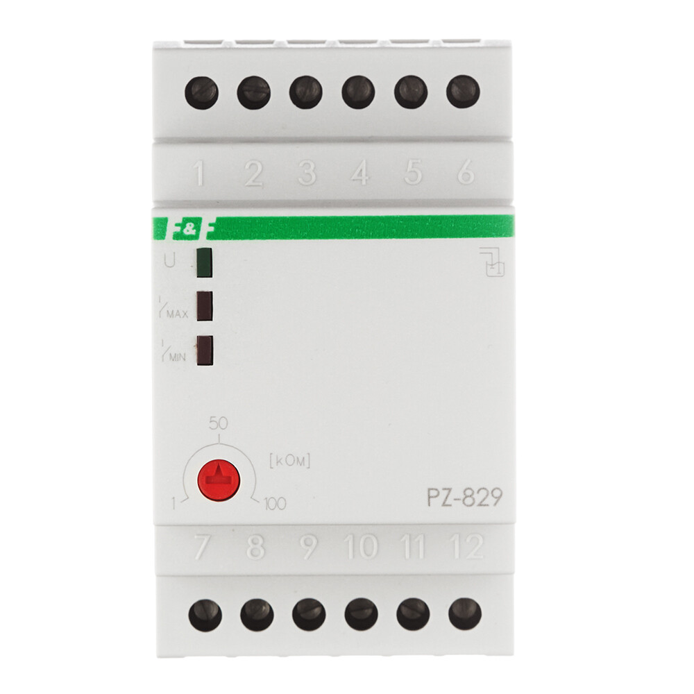   Петрович Реле уровня жидкости модульное F&F PZ-829 (EA08.001.002) 230 В 16 А тип AC 10P+N два контролируемых уровня