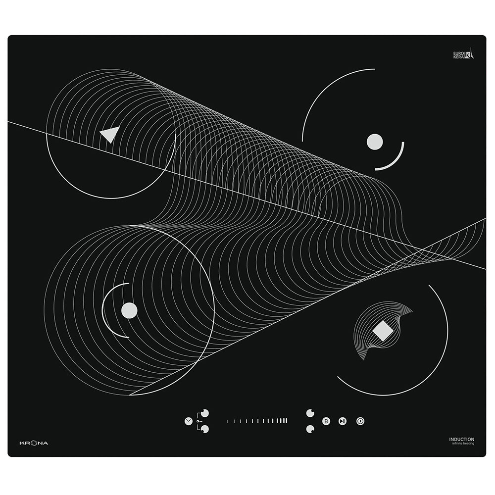 Варочная панель индукционная Krona Meridiana 60 4 конфорки черная