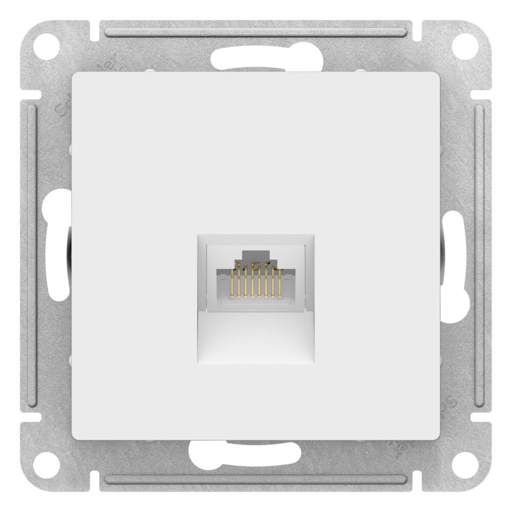 Розетка компьютерная Systeme Electric AtlasDesign встраиваемая лотос RJ45 (ATN001383)