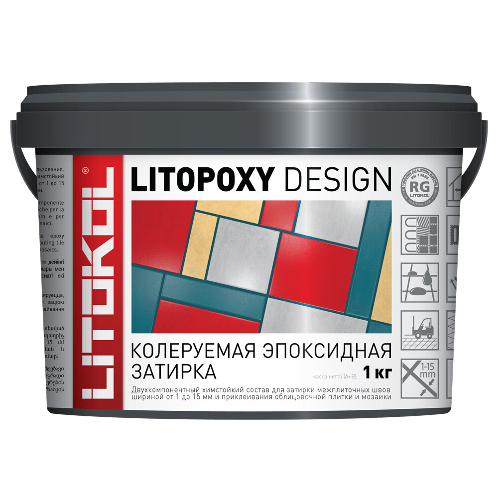 Затирка для плитки  Петрович Затирка эпоксидная Litokol Litopoxy Design под колеровку 1 кг